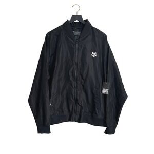 Violent Gentlemen Black Bomber Varsity Coach Jacket Embroidered‎ Logo 2X